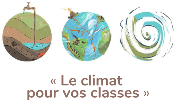Affiche de la série de webinaires « Le climat pour vos classes » – CNRS et OCE, 2024–2025