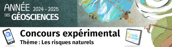 Affiche du concours expérimental « Les risques naturels »