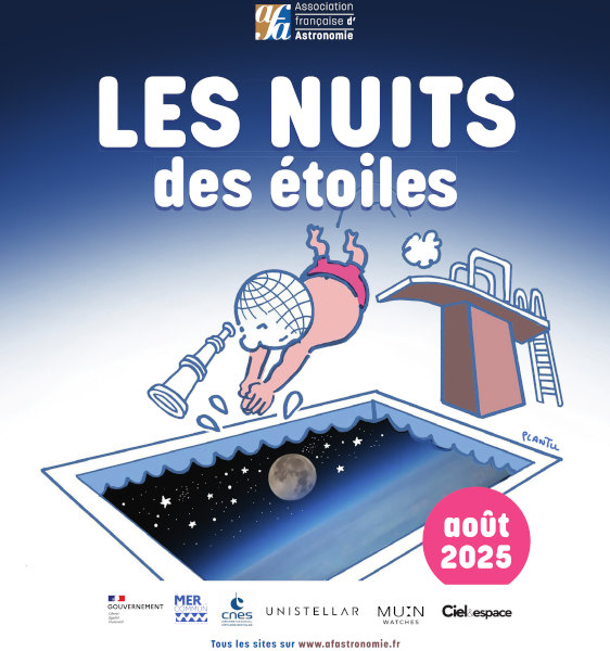 Affiche des Nuits des étoiles 2025 – Association française d’astronomie