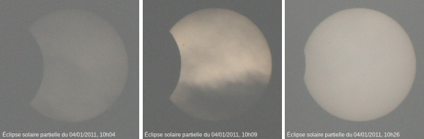 Fin de l'éclipse solaire partielle du 04 janvier 2011