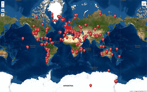 image de la carte interactive Planet-terre