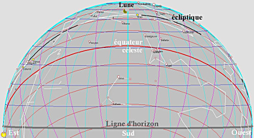 Vue du ciel à Paris mercredi 3 octobre 2007 à 5h37 T.U. vers le Sud (Lever du Soleil à 5h57 T.U.)