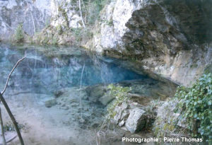 La source de la Sorgues, près de Cornus, Causse du Larzac (Aveyron)