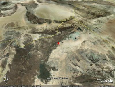 Localisation des granites du Tassili (Sahara algérien)