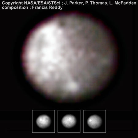 Vue de Cérès au Télescope Spatial