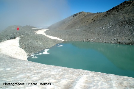 Le glacier, 1er août 2006 pour référence