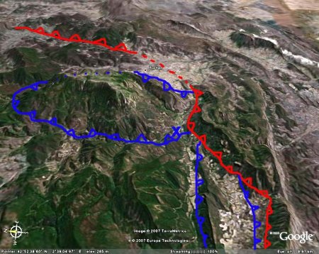 Interprétation structurale rapide d'une image Google Earth du secteur, Padern (11)