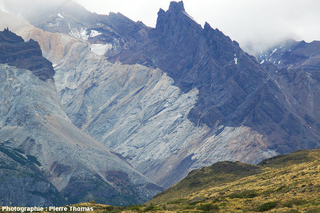 Versant Sud du laccolite de Torres del Paine (Chili)