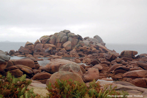 Chaos granitique sur la côte de granite rose, entre Trégastel et Ploumanc'h