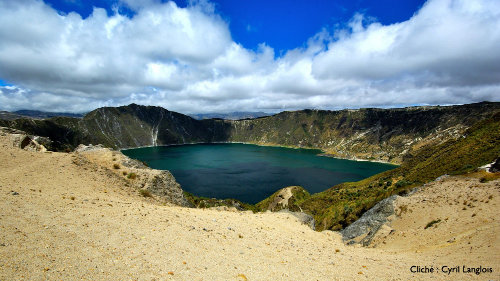 Le lac de caldeira du Quilotoa, Équateur