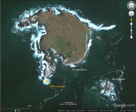 Les îles de la Madeleine, île principale et île Lougne, au Sud-Est