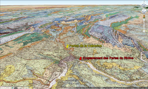 Cadre géologique des pertes du Rhône et de la Valserine