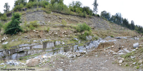 Une carrière de diorite dans le massif de Traversella (Piémont, Italie)
