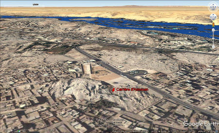 La carrière de l'Obélisque inachevé dans l'agglomération d'Assouan (Égypte)