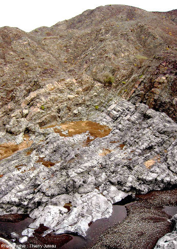 Le cortège filonien tel qu'on peut le découvrir dans la vallée du wadi Haymiliyah, ophiolite d'Oman