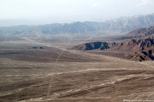 Vue du centre du plateau de Nazca, Pérou