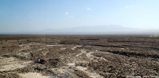 Vue de la surface du plateau de Nazca depuis la route panaméricaine qui le traverse