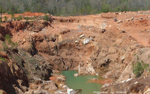 Vue générale de la Ron Coleman Mine, Arkansas