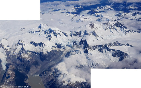Terminaison Nord du Champ de glace Nord de Patagonie, Chili