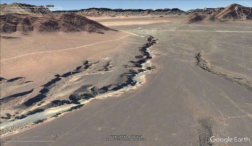 Vue aérienne rapprochée du canyon de Sesriem, Namibie