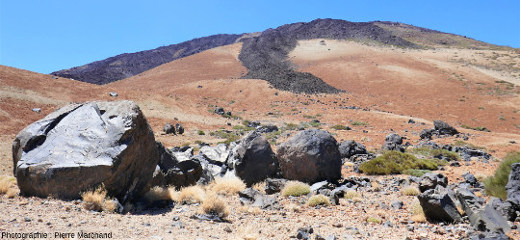 Des “œufs” du Teide et leur coulée volcanique d'origine (ile de Tenerife, Canaries)
