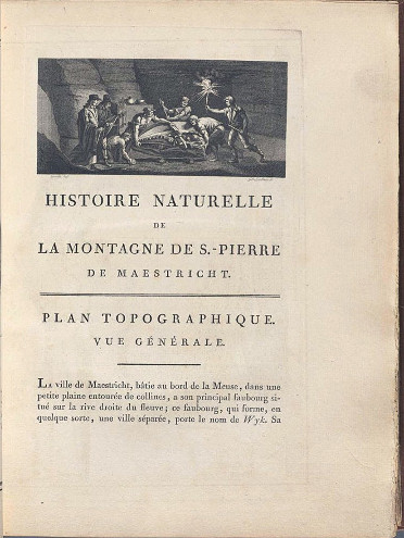 Page 37 du livre Histoire naturelle de la montagne de Saint Pierre de Maastricht, écrit en 1799 par le géologue français Barthélemy Faujas de Saint-Fond