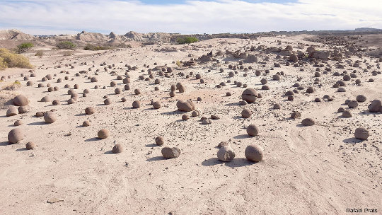Un terrain de boules (cancha de bochas) du Parc provincial d'Ischigualasto, Argentine