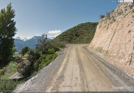 Allure générale du bord de la piste où ont été prises toutes les photographies précédentes, Patagonie chilienne