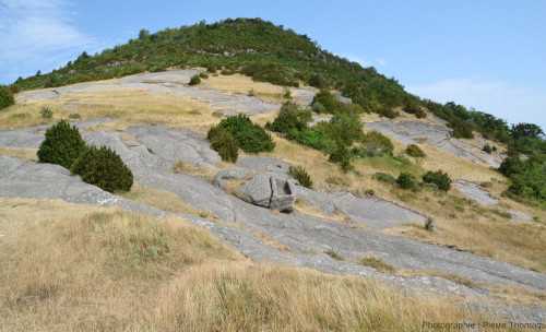 Zone au Nord-Ouest du Coulet de la Soulière (Ardèche) entièrement constituée des mêmes pyroclastites que dans les photos précédentes