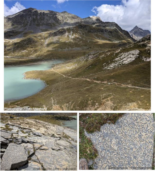 Assemblage de photographies du Lac Blanc, Pralognan-la-Vanoise, Savoie