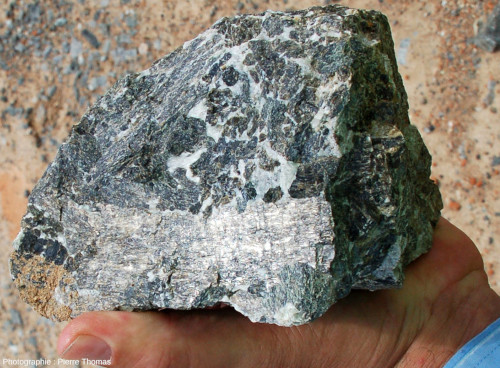 Gros plan sur l'une des roches de la mine Pp Rust, Potgietersrus (Afrique du Sud)