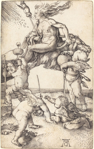La Sorcière, gravure sur cuivre d’Albrecht Dürer datant de 1500-1501