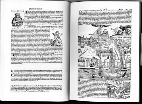 Vue de la page CCLVII (257) de la Chronique de Nuremberg (version allemande)