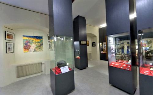 La salle du Musée de la Régence d’Ensisheim où est exposée la météorite