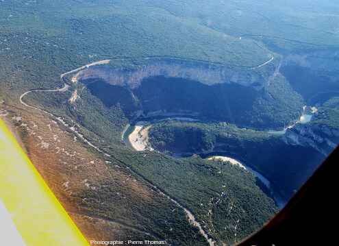 Le cirque de la Madeleine vu par avion depuis l'Ouest