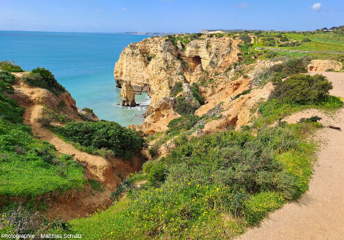 Les falaises miocènes de Ponta da Piedade, Algarve (Sud du Portugal)