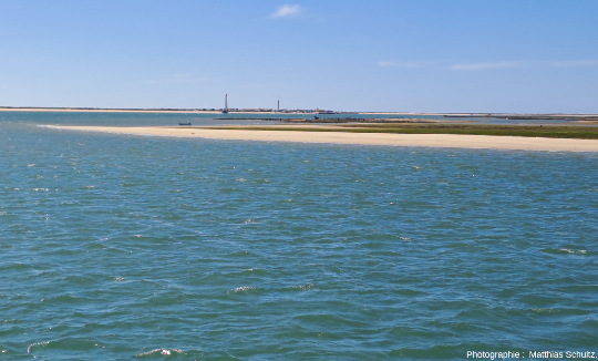 Paysage typique de la Ria Formosa à proximité d'Olhao, Algarve (Sud du Portugal)