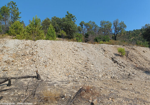 Halde de mine, mines des Mayons (Var)