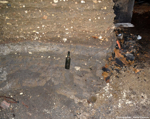 Paroi montrant la variation de l'explosivité du volcan à l’origine du maar de Clermont (Puy-de-Dôme)