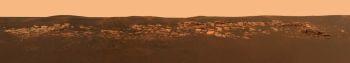 Image haute résolution d'un affleurement prise par la caméra panoramique d'Opportunity