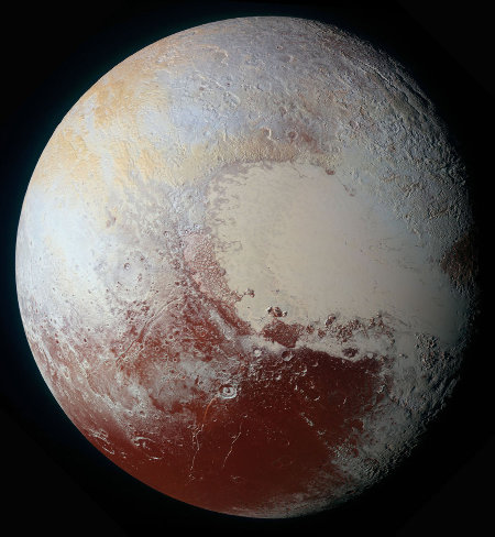 Image “basse résolution” de la mosaïque globale de Pluton