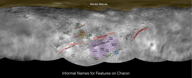 Planisphère annoté de Charon
