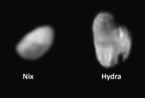Nix et Hydra, petits satellites de Pluton