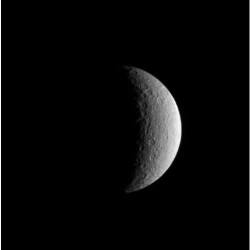Rhéa, vu par Cassini le 2 juillet 2004