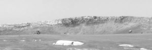 Détail du flanc interne du cratère Endurance vu par Opportunity le 29/04/2004