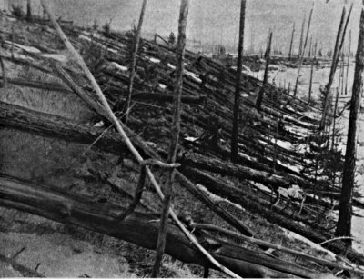 Après l'explosion d'un astéroïde, 30 juin 1908 vers Tungunska