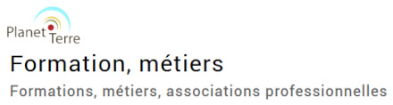 Illustration des liens du site vers des formations et présentations de métiers