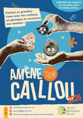 Affiche des manifestations « Amène ton caillou »