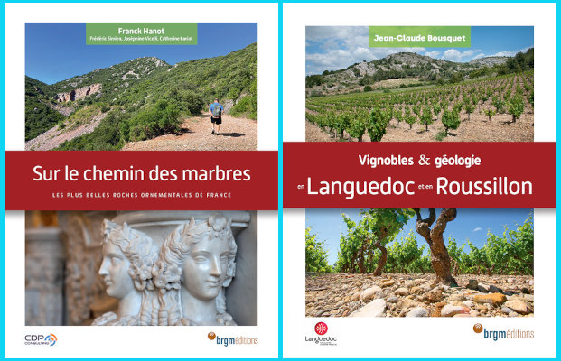 Couvertures de beaux livres édités par le BRGM en 2025