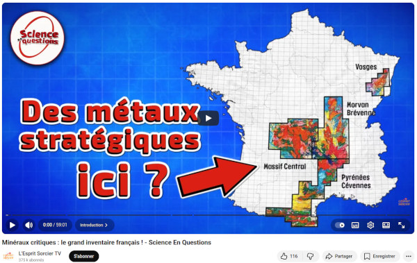 Première image de la présentation sur les minéraux stratégiques en France